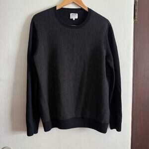 Lou Dalton x Jaeger | 100% Wool Houndstooth Crewneck Sweater | Extra Large